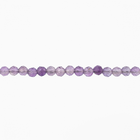 Bratara argint pietre semipretioase ametist microfatetat de 2.5 mm, lungine reglabila [1]