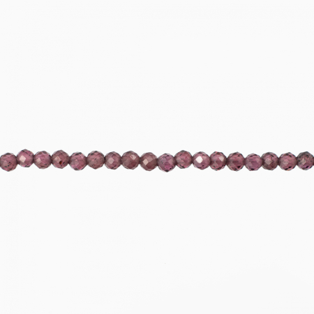 Bratara argint pietre semipretioase granat microfatetat de 2.5 mm lungime 17-20 cm [1]