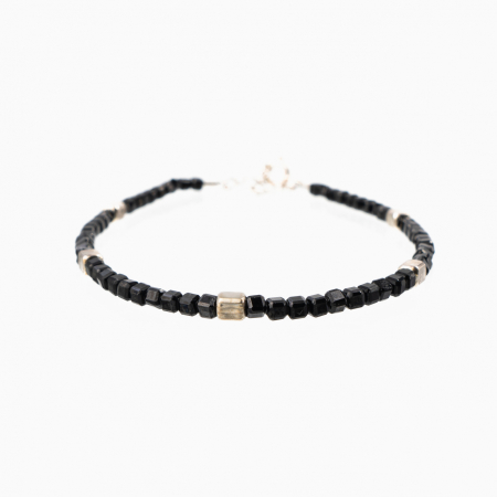 Bratara argint spinel cubulete de 2 mm lungime 17-20 cm [2]