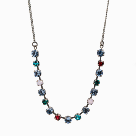 Coliere dama - Colier cristale Austria, mix culori, rose opal, light sapphire,  turquoise, siam