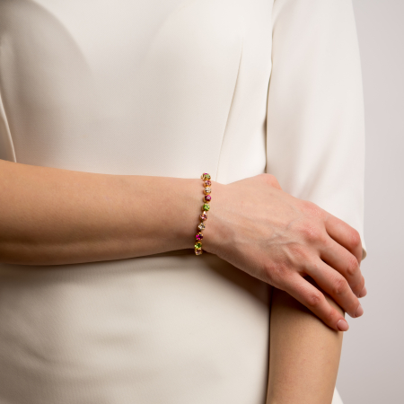 Gold Plated multicolored crystal bracelet [1]