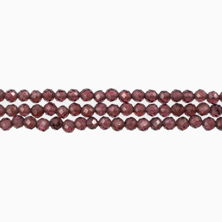 Bratara pietre semipretioase granat multisir 3 randuri  lungime 18,5 cm [1]