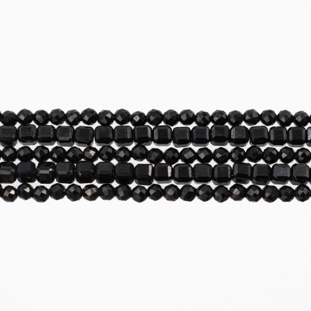 Bratara pietre semipretioase spinel microfatetat si spinel cubulete de 3 mm multisir 5 randuri  lungime 18,5 cm [1]