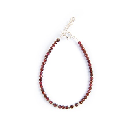 Micro faceted Garnet bracelet [1]