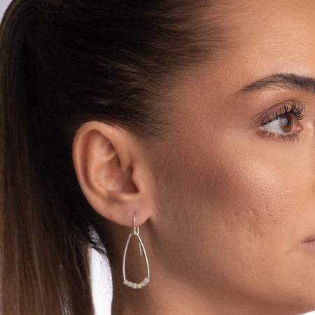 Cercei argint crisopraz cubulete 2.5mm [2]