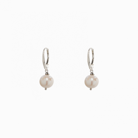 Cercei dama - Cercei argint perla de cultura de 4 mm