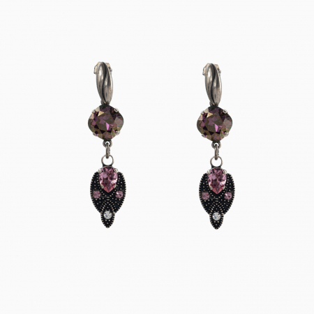 Cercei dama - Cercei cristale Austria ametist shimmer