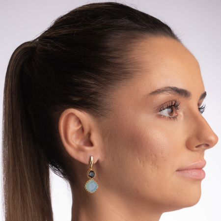 Cercei cristale Austria montana blue, pacific opal [2]