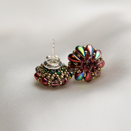 Earrings - Light Rose crystal earrings