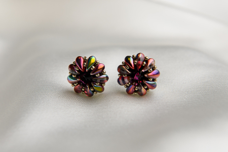 Amethyst crystal stud earrings [1]