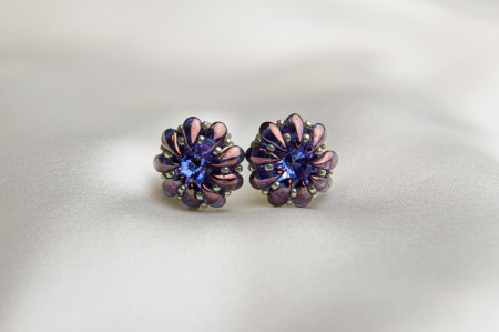 Tanzanite crystal earrings [1]
