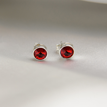 Earrings - Red Cherry crystal earrings