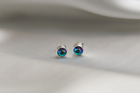 Earrings - Azure Blue crystal earrings