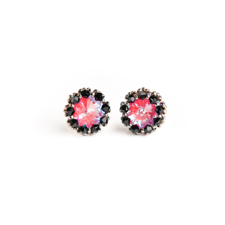 Earrings - Lotus Pink DeLite crystal earrings