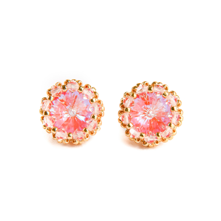 Earrings - Orange Glow DeLite crystal earrings