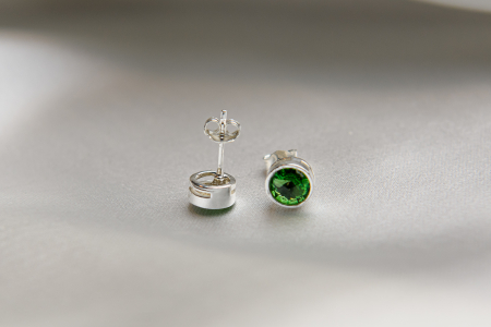 Earrings - Olive Peridot crystal earrings