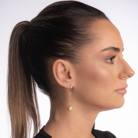 Gold-filled (1/20) earrings - 10 mm bead diameter [1]