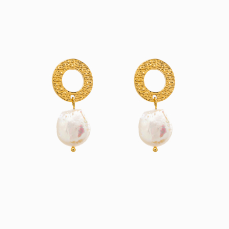 Cercei dama - Cercei perla de cultura banut 13 mm