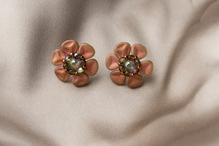 Copper Rose earrings [2]