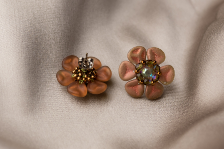 Copper Rose earrings [1]