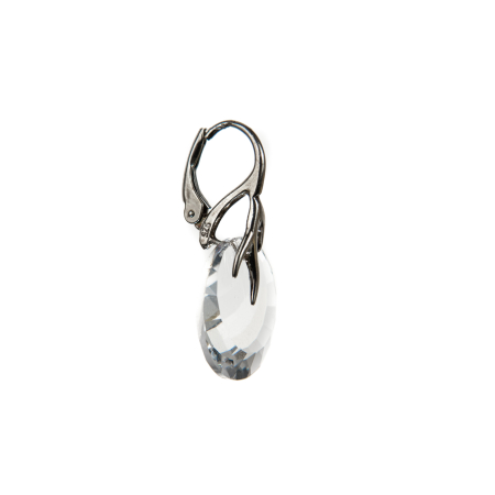 Cercei cristal Alb clar forma de disc [1]