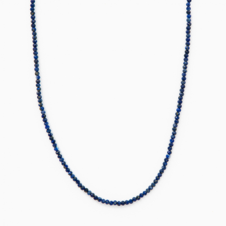 Coliere dama - Colier argint pietre semipretioase lapis lazului cu briolete lungime 41 cm