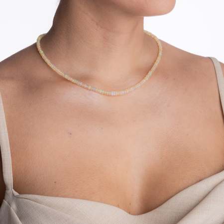 Colier argint pietre semipretioase opal etiopian lungime 42 cm [3]