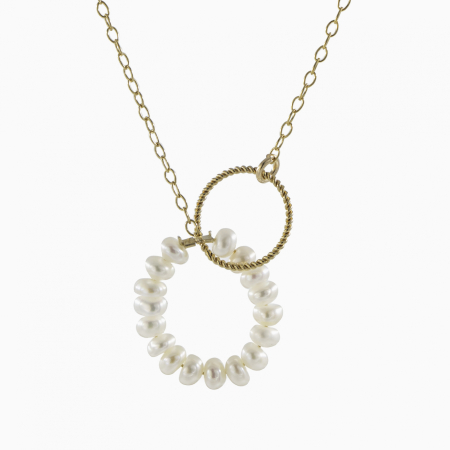 Colier cerc 1,5 cm perla de cultura [1]