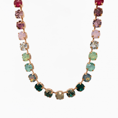 Coliere dama - Colier cristale Austria multicolore diametrul 8 mm