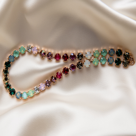 Necklaces and pendants - Colier cristale multicolore Gold Filed
