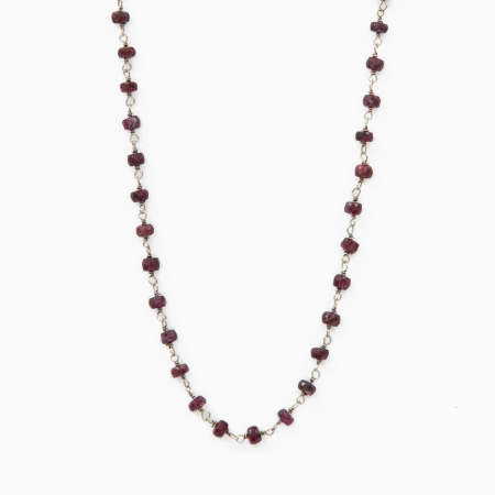 Coliere dama - Colier granat 4 mm