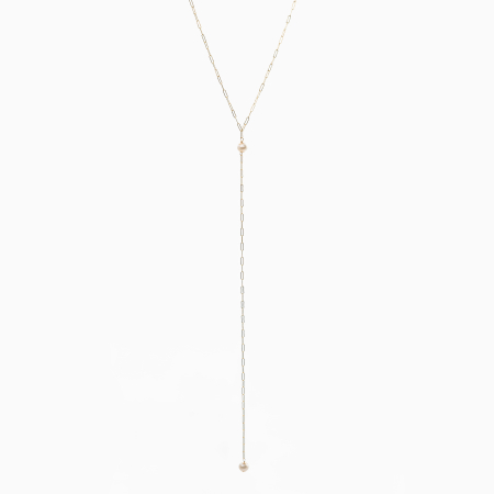 Colier perle cultura 4 mm lant paperclip Gold filled 1/20 14K [1]