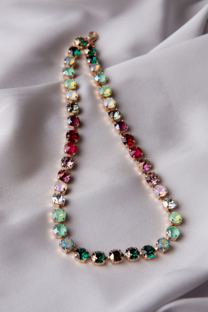Colier cristale multicolore Gold Filed [2]