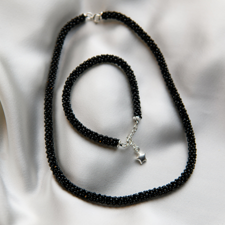 Colier pietre semipretioase spinel microfatetat