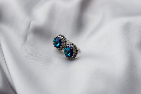 Blue Ciel crystal earrings [2]