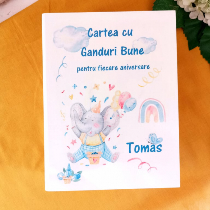 Carte cu ganduri bune Elefantul Jucaus - Guestbook [3]