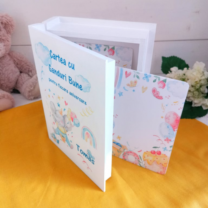 Carte cu ganduri bune Elefantul Jucaus - Guestbook [5]
