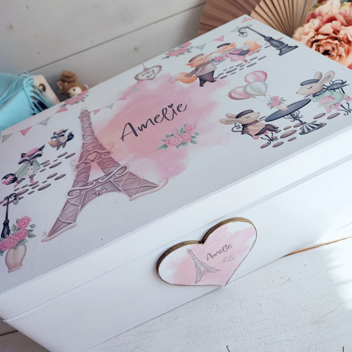Amelie in Paris - Cutie personalizata trusou botez [2]