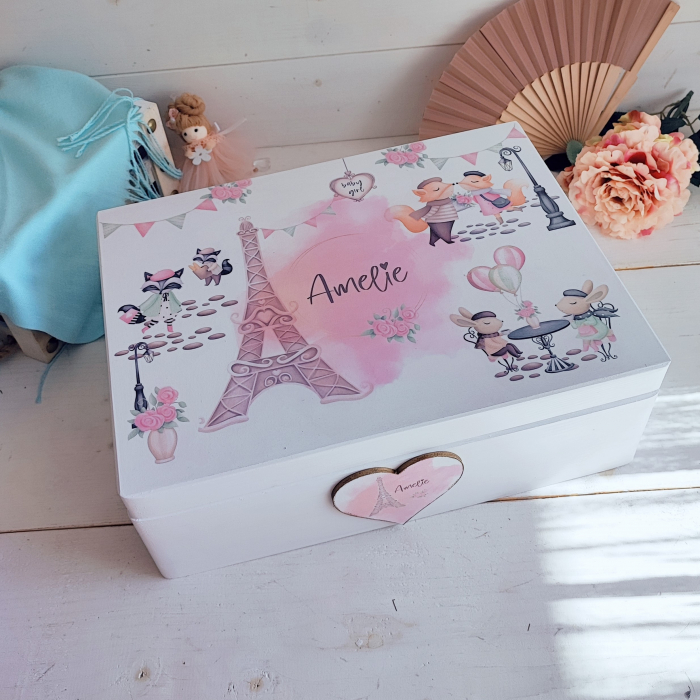 Amelie in Paris - Cutie personalizata trusou botez [3]