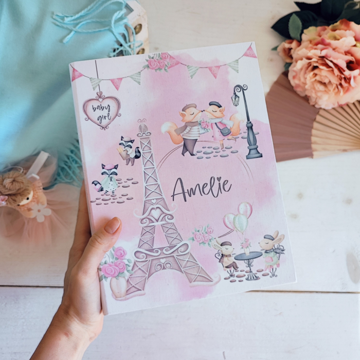 Amelie in Paris - Guestbook personalizat | Cartea cu ganduri bune [3]