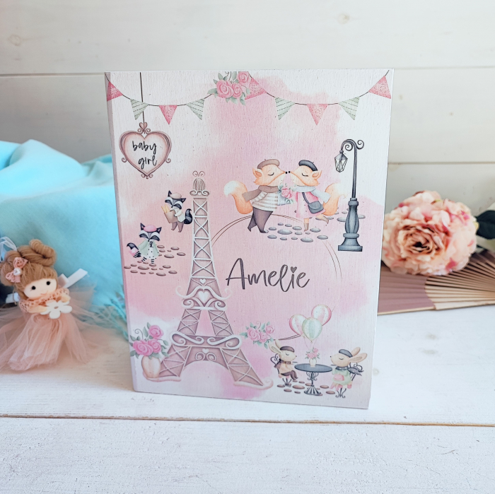 Amelie in Paris - Guestbook personalizat | Cartea cu ganduri bune [2]