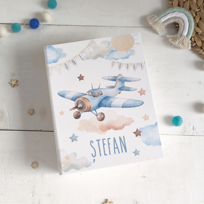 Avion - Guestbook personalizat | Cartea cu ganduri bune [3]