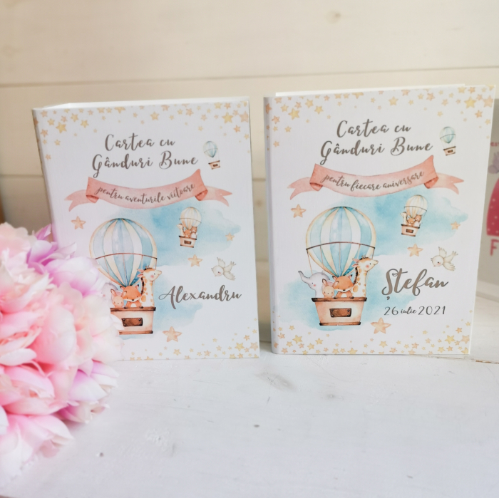 Carte cu ganduri bune Hot Air Balloon - Guestbook [10]