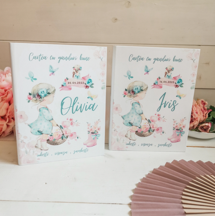 Carte cu ganduri bune Little Girl - Guestbook [5]