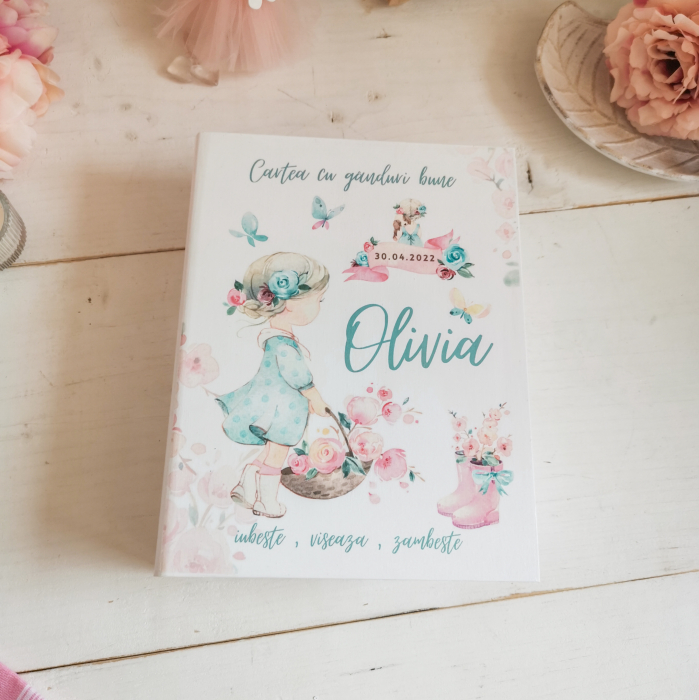 Carte cu ganduri bune Little Girl - Guestbook [6]