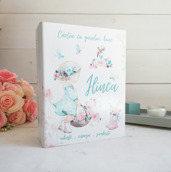 Carte cu ganduri bune Little Girl - Guestbook [3]