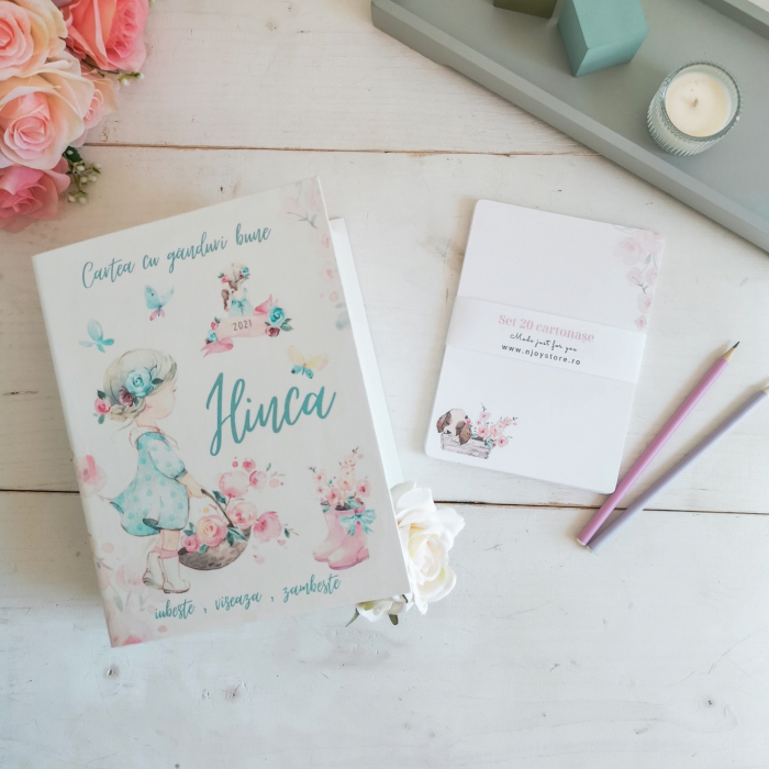 Carte cu ganduri bune Little Girl - Guestbook [4]