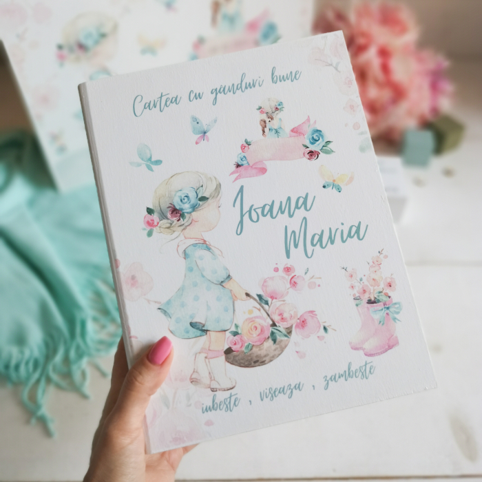 Carte cu ganduri bune Little Girl - Guestbook [9]