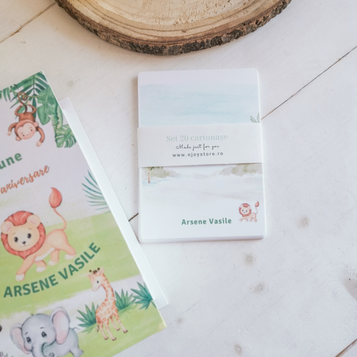 Carte cu ganduri bune Safari - Guestbook personalizat [5]