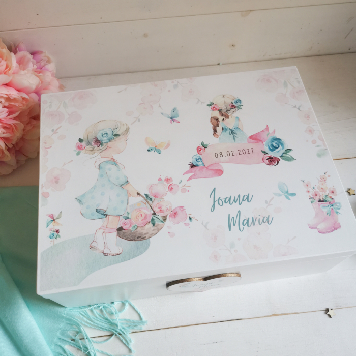 Little Girl - Cutie personalizata pentru amintiri sau trusoul de botez [4]